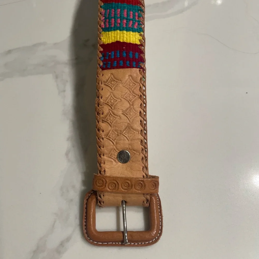 NWOT Peruvian Leather Belt 30 Waist